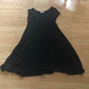 A black short dress